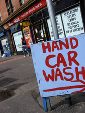 Car Wash, hand car washing, going green, rain water, save money, Wax on wax off, Karate Kid