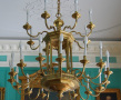 candelabra, chandelier, City Hall, energy saving bulb, Earth Day Press Conference