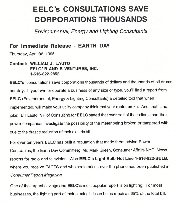 Earth Day, EarthDay, Earth Day 1990, Earth Day 20th Anniversary, Bill Lauto, giant fluorescent bulb, save money, save energy, going green, going true green, sustainable living, sustainability, compact fluorescents, Lighbulb Hotline