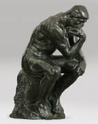 the thinker, earth day, going green, going true green, saving energy, sustainability, global warming, climate change, sustainable, composting, air, oil, gas, water